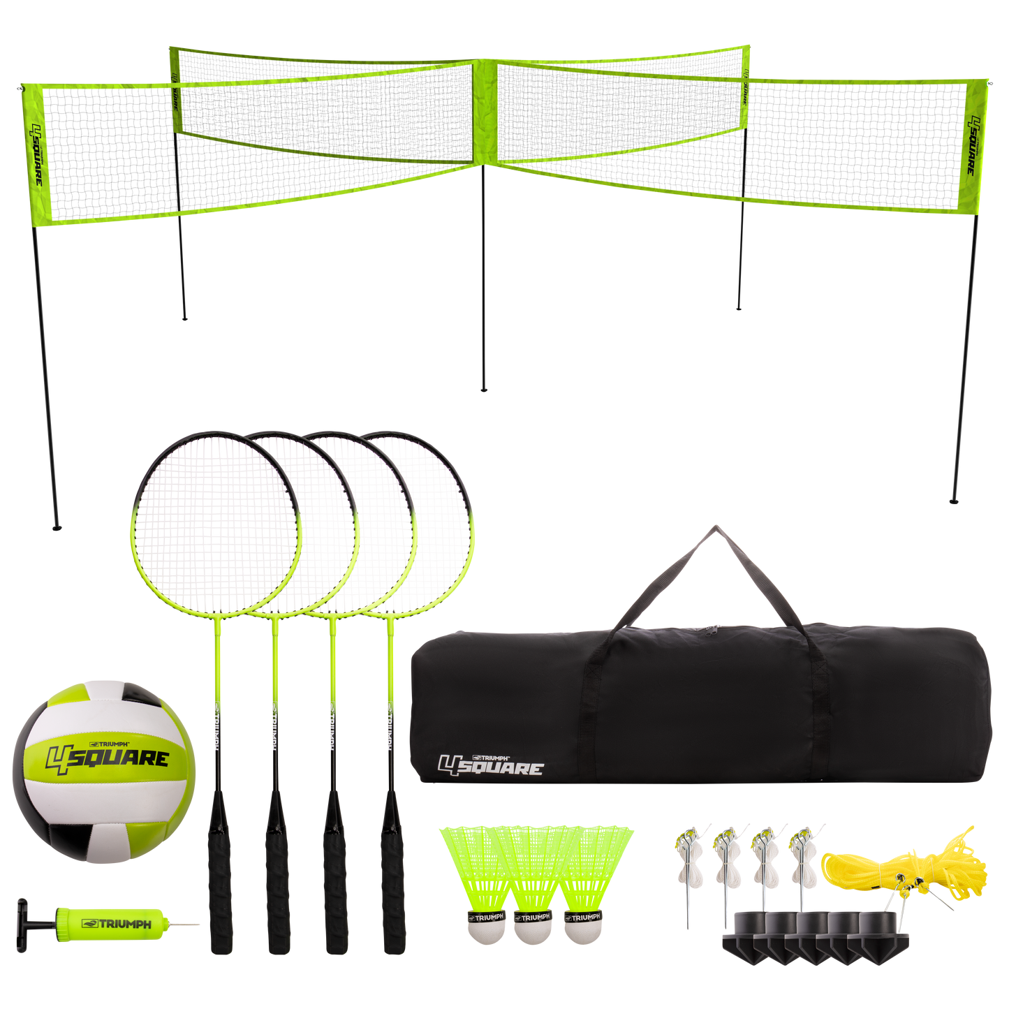 Triumph 4-Square Volleyball/Badminton Combo