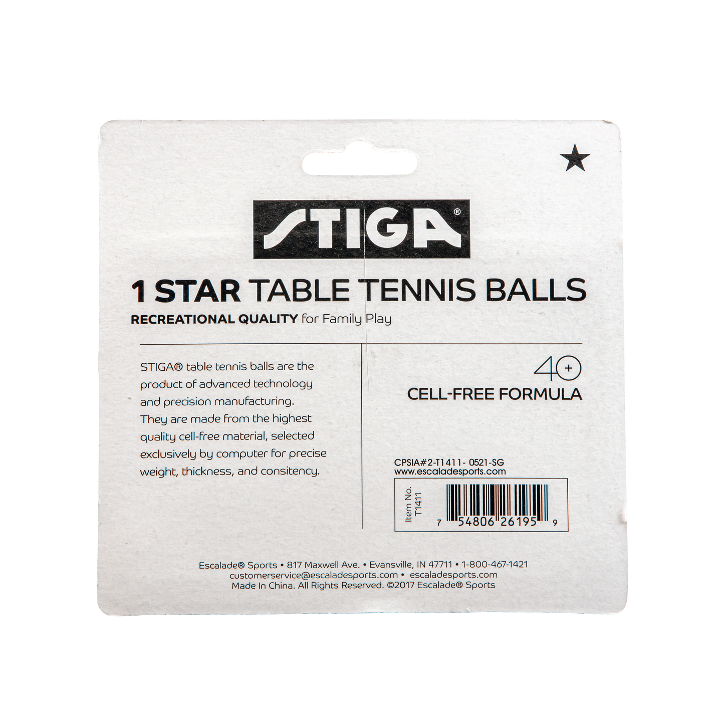 STIGA T1411 Stiga 1-Star Orange Balls (6-pack)