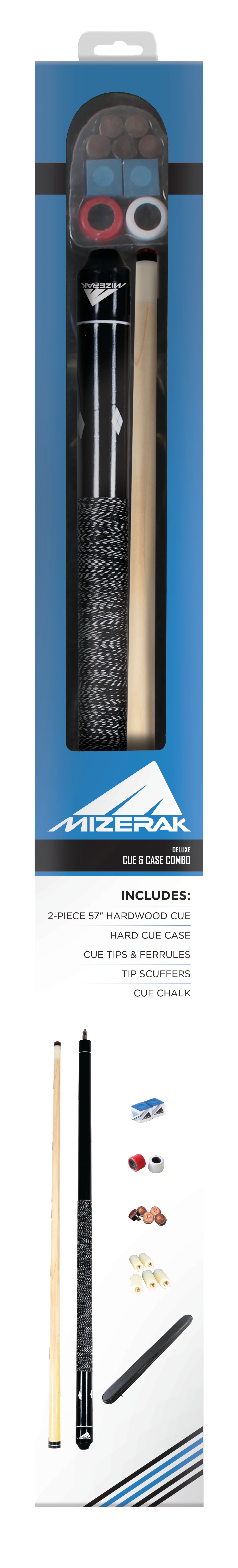 Mizerak Cue and Case Combo
