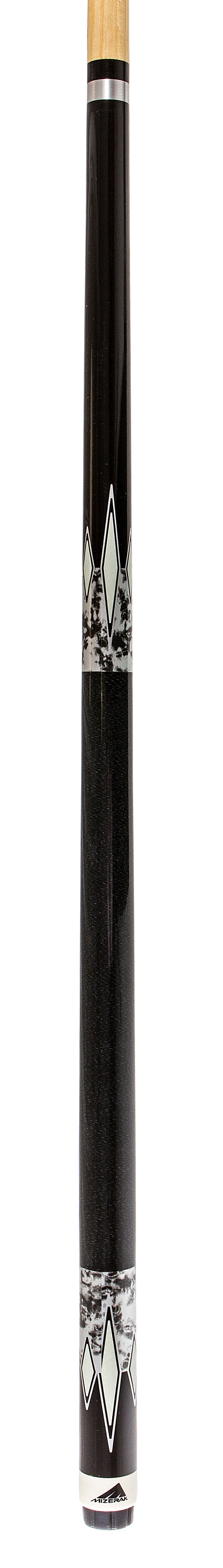 Mizerak 57" Premium Two-Piece Hardwood Cue - Silver