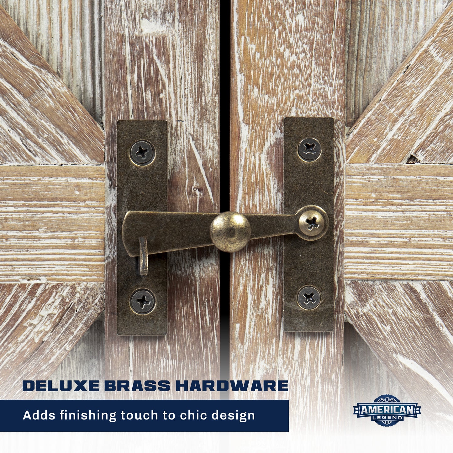 American Legend Barnwood Dartboard Cabinet