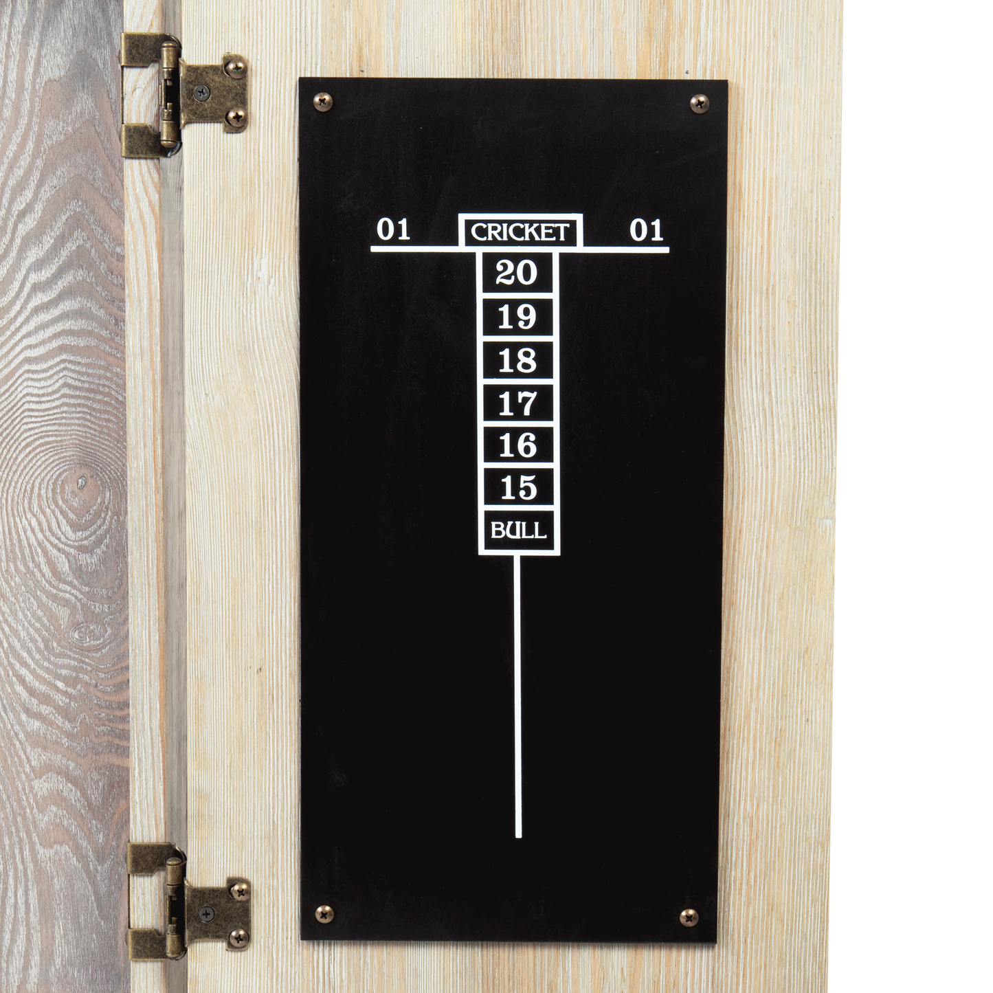 American Legend Barnwood Dartboard Cabinet