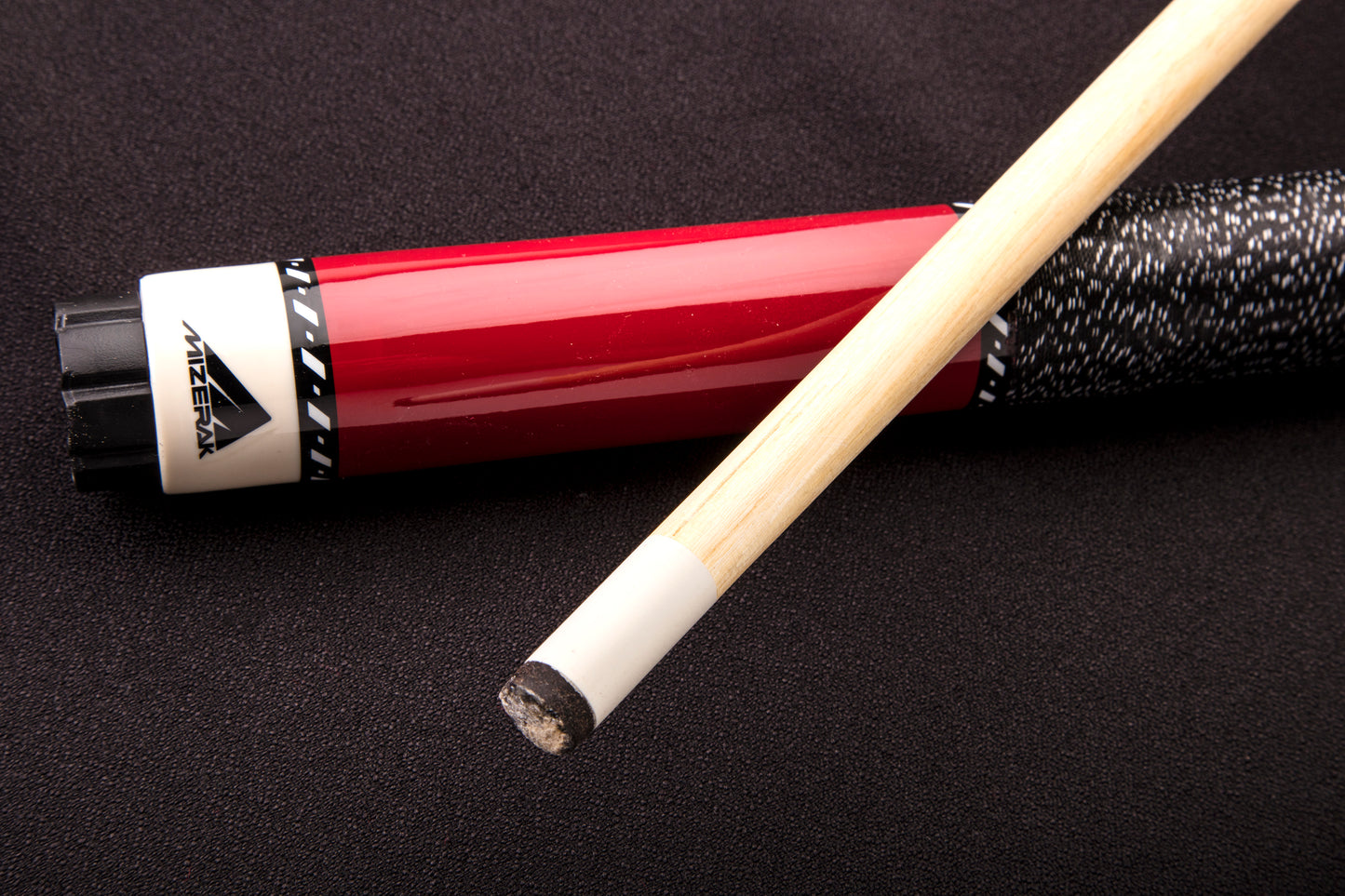 Mizerak 57" Two-Piece Hardwood Cue - Red