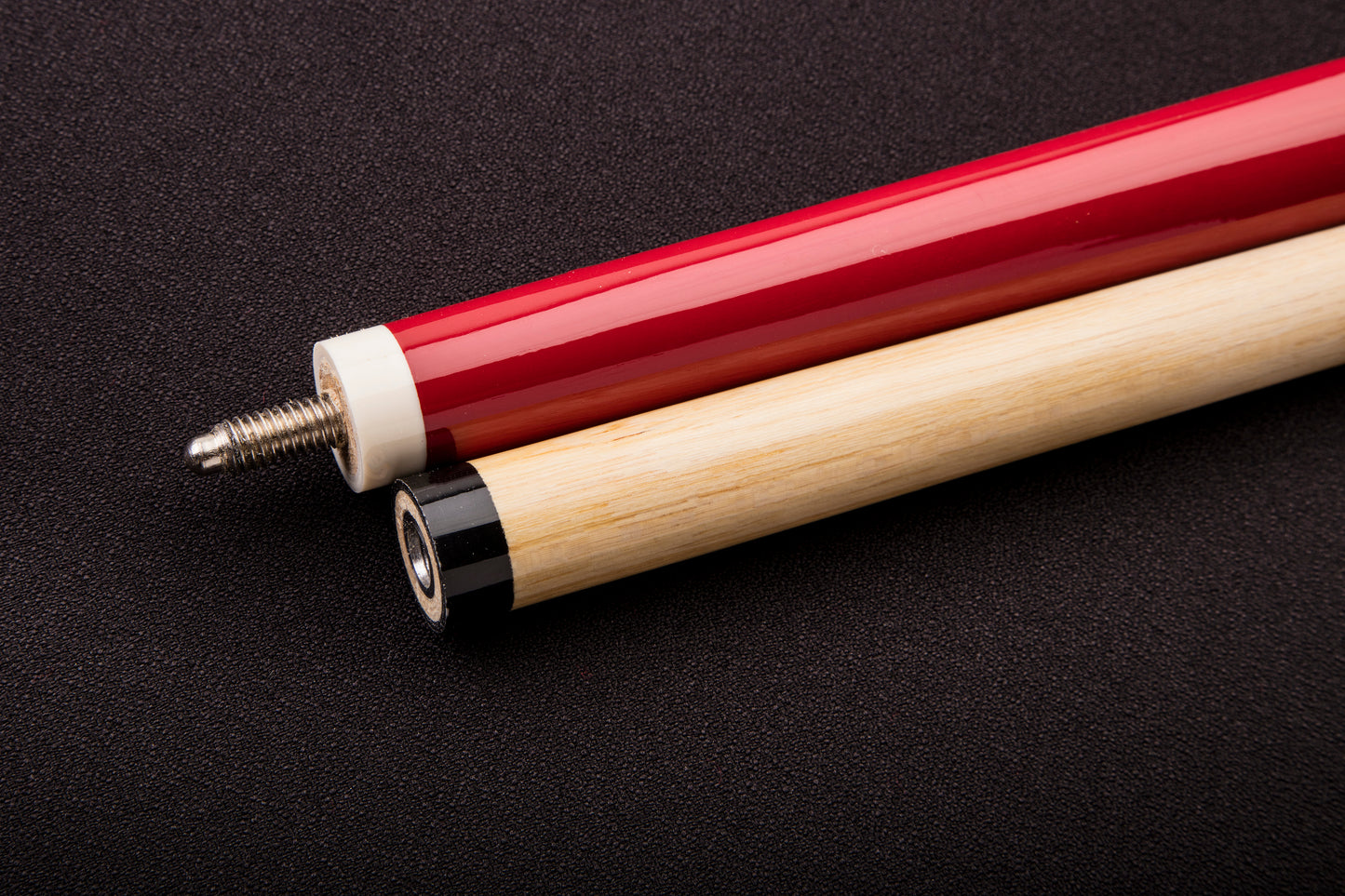 Mizerak 57" Two-Piece Hardwood Cue - Red