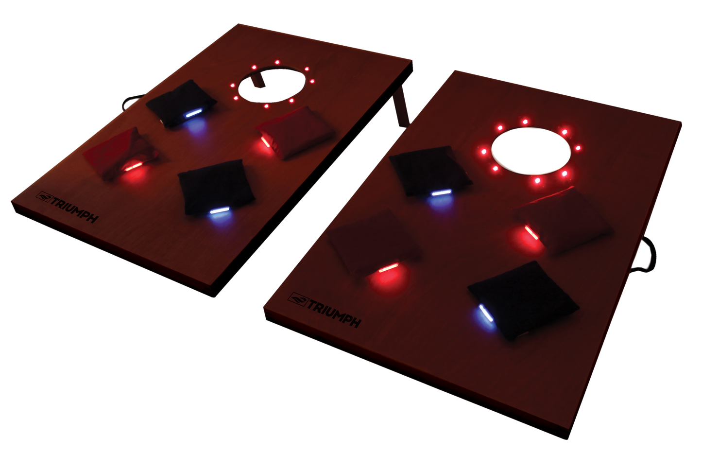 Triumph LED Lighted Cornhole Tournament Set