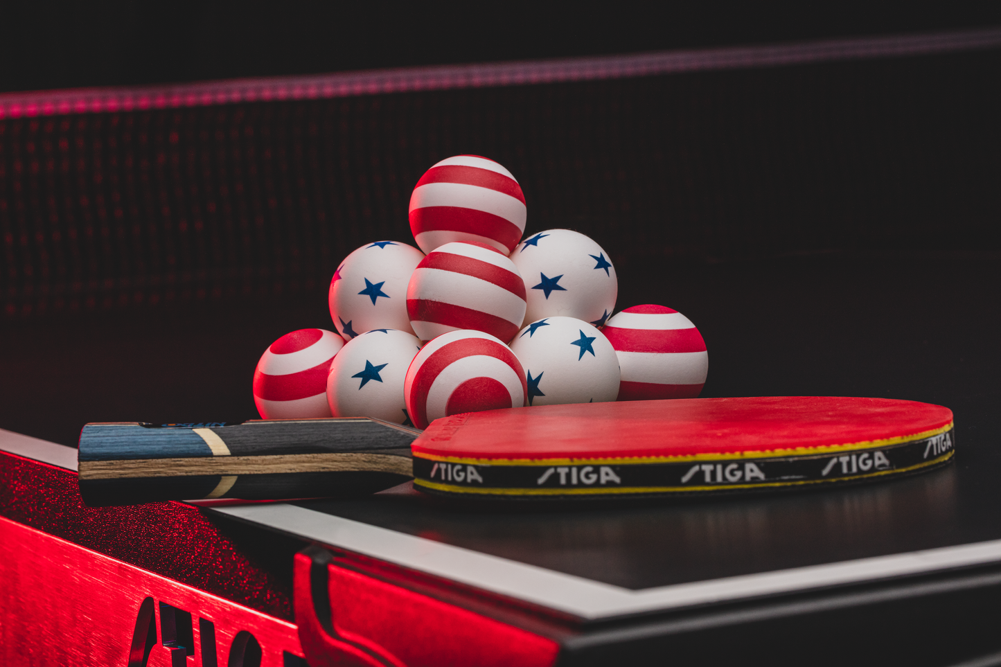 STIGA One-Star 6pk Stars/Stripes Balls