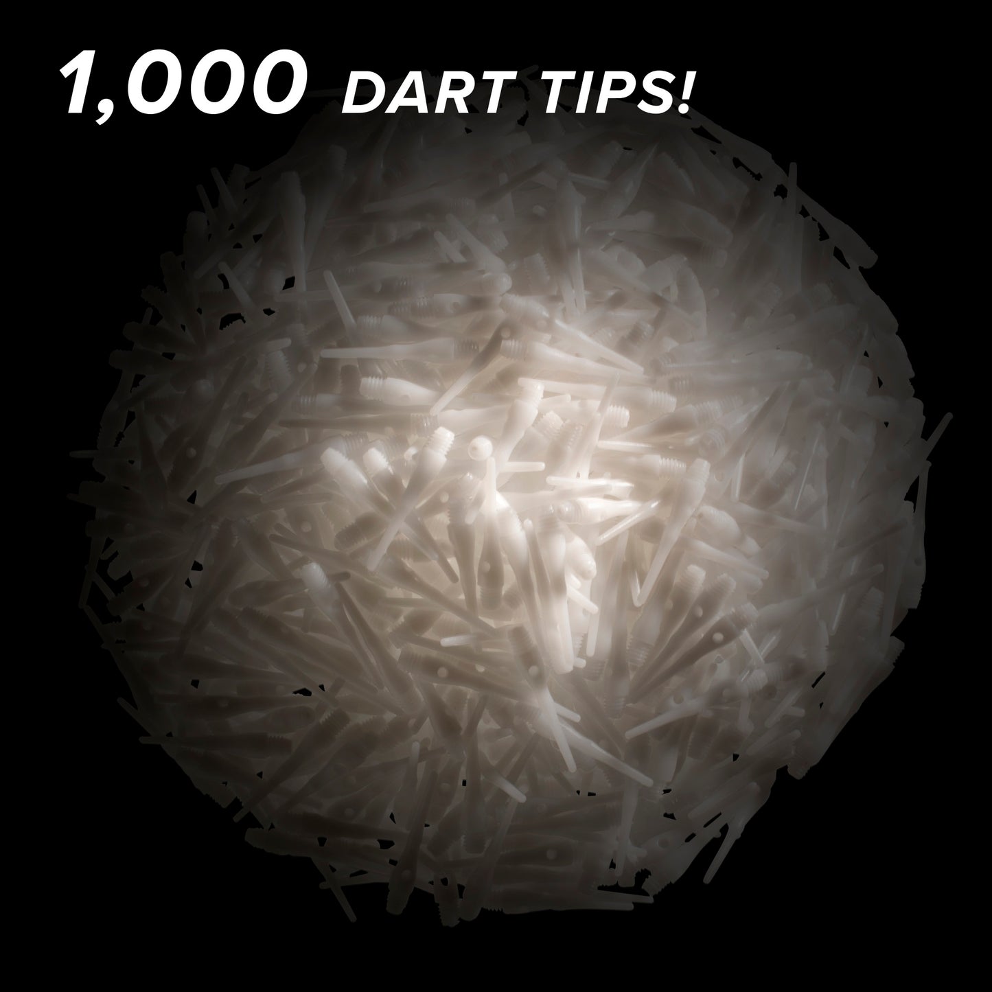 Viper Tufflex Tips III 2BA 1000Ct Soft Dart Tips Black