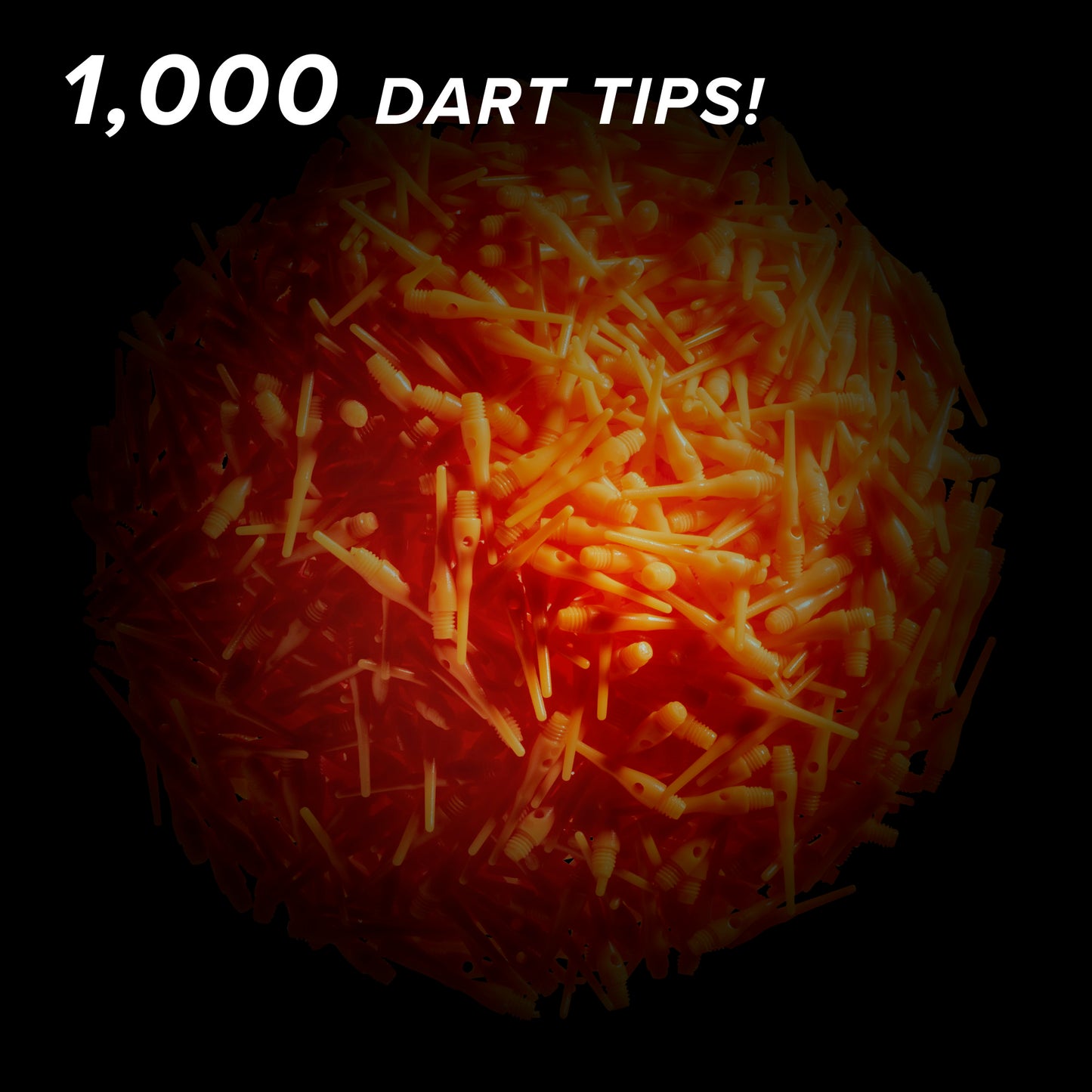 Viper Tufflex Tips III 2BA 1000Ct Soft Dart Tips Black