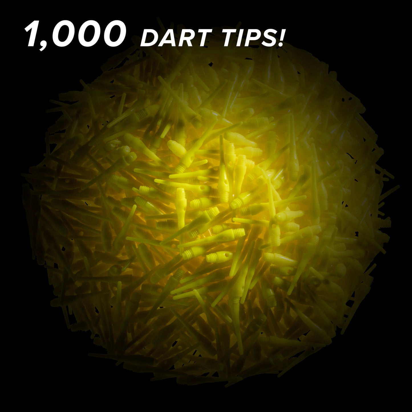 Viper Tufflex Tips III 2BA 1000Ct Soft Dart Tips Black