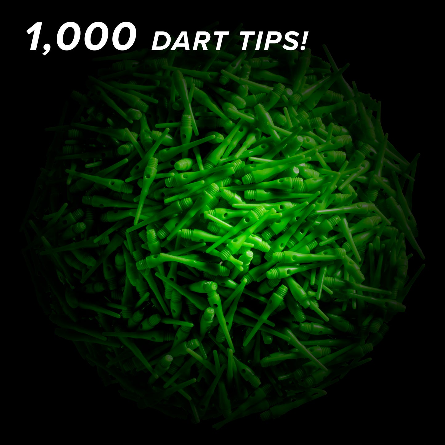 Viper Tufflex Tips III 2BA 1000Ct Soft Dart Tips Black