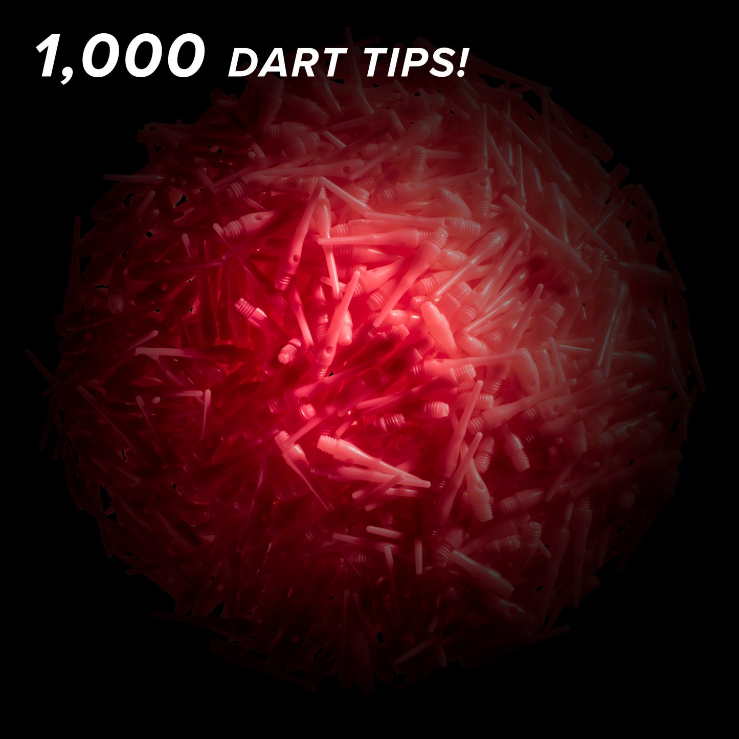 Viper Tufflex Tips III 2BA 1000Ct Soft Dart Tips Black