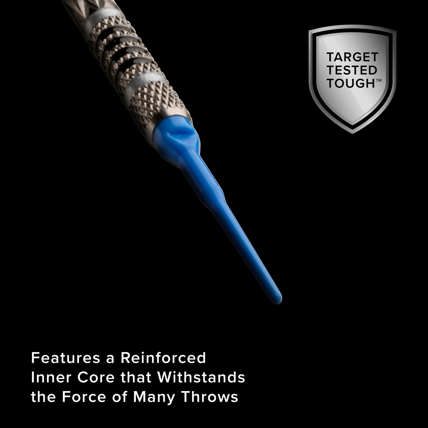 Viper Tufflex Tips II 2BA Black 500Ct Soft Dart Tips