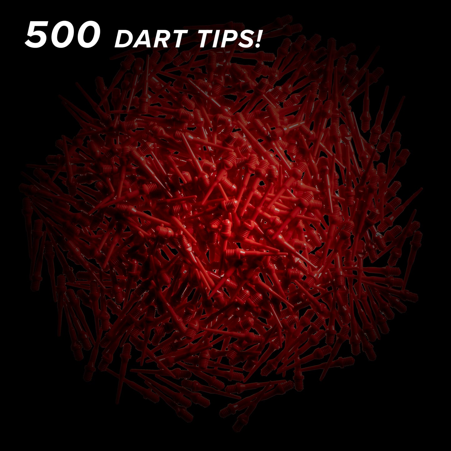 Viper Tufflex Tips II 2BA Black 500Ct Soft Dart Tips
