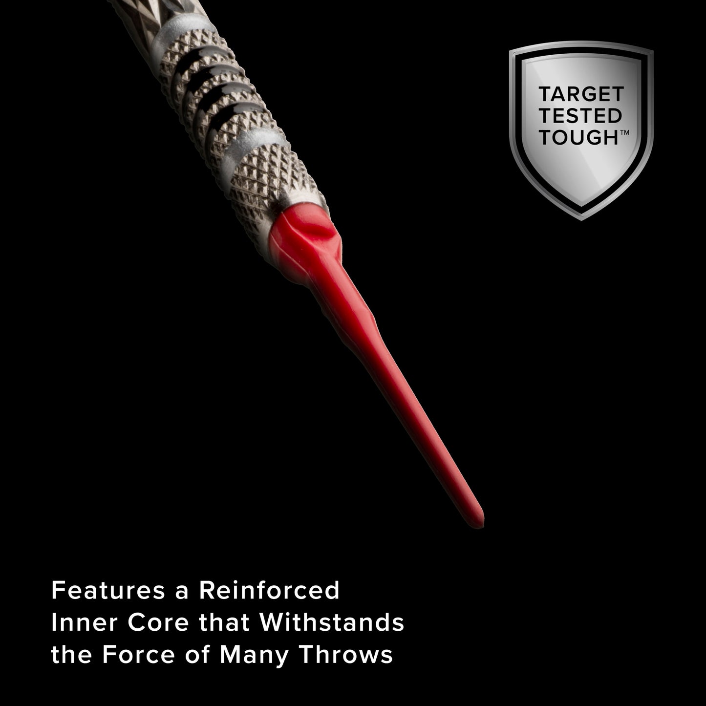 Viper Tufflex Tips II 2BA Black 500Ct Soft Dart Tips