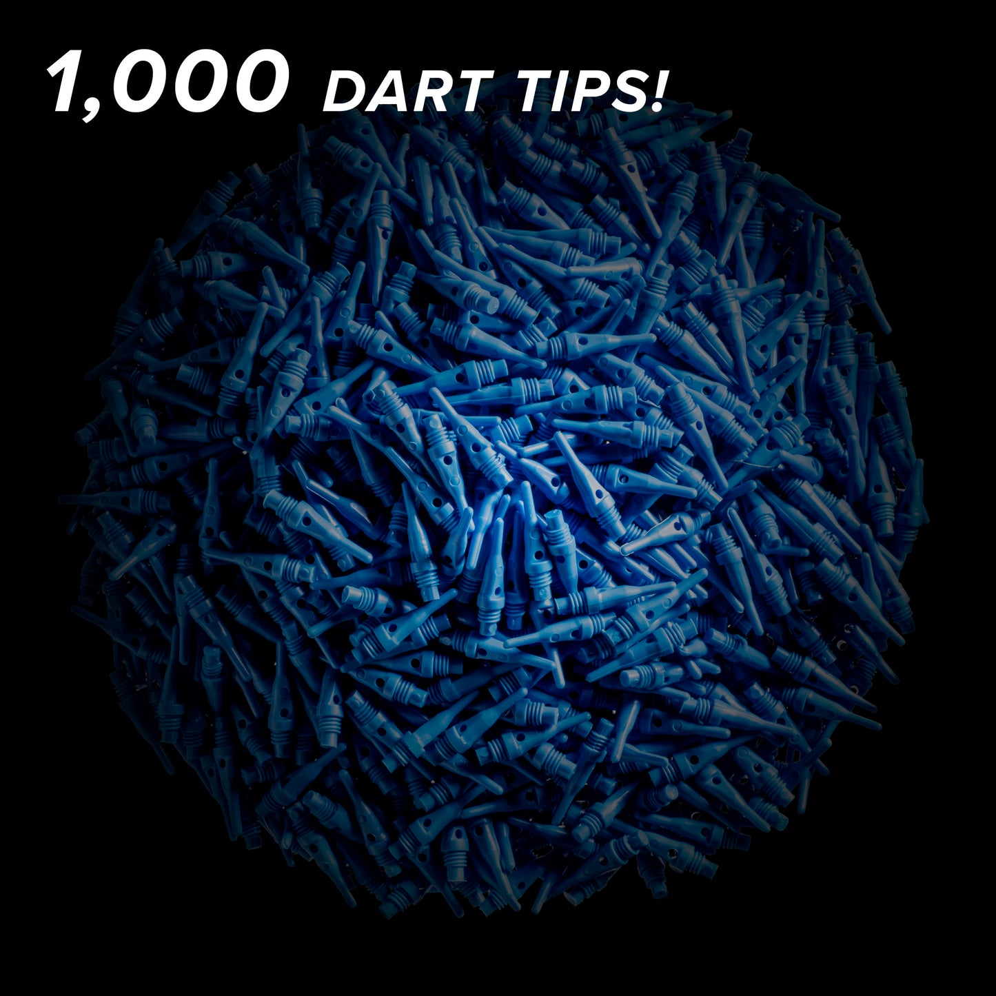 Viper Tufflex Tips SS 2BA Black 1000Ct Soft Dart Tips
