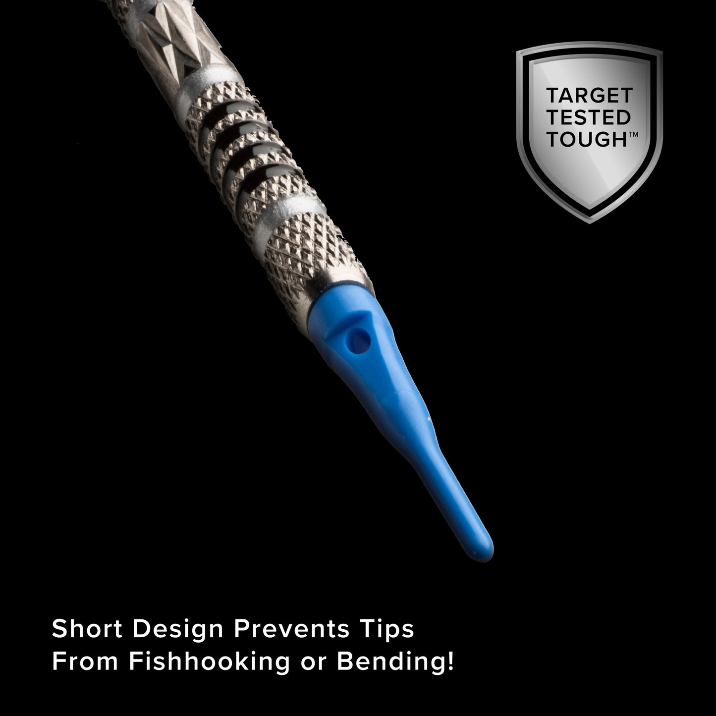 Viper Tufflex Tips SS 2BA Black 1000Ct Soft Dart Tips