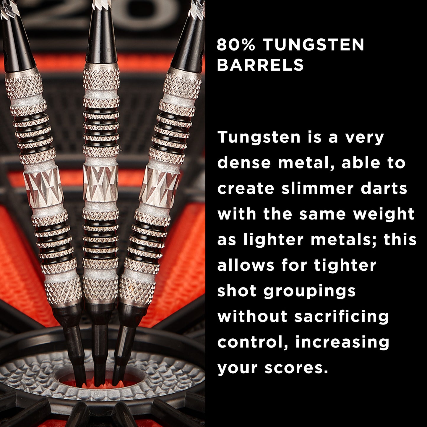 Viper Astro 80% Tungsten Soft Tip Darts Black Rings 16 Grams