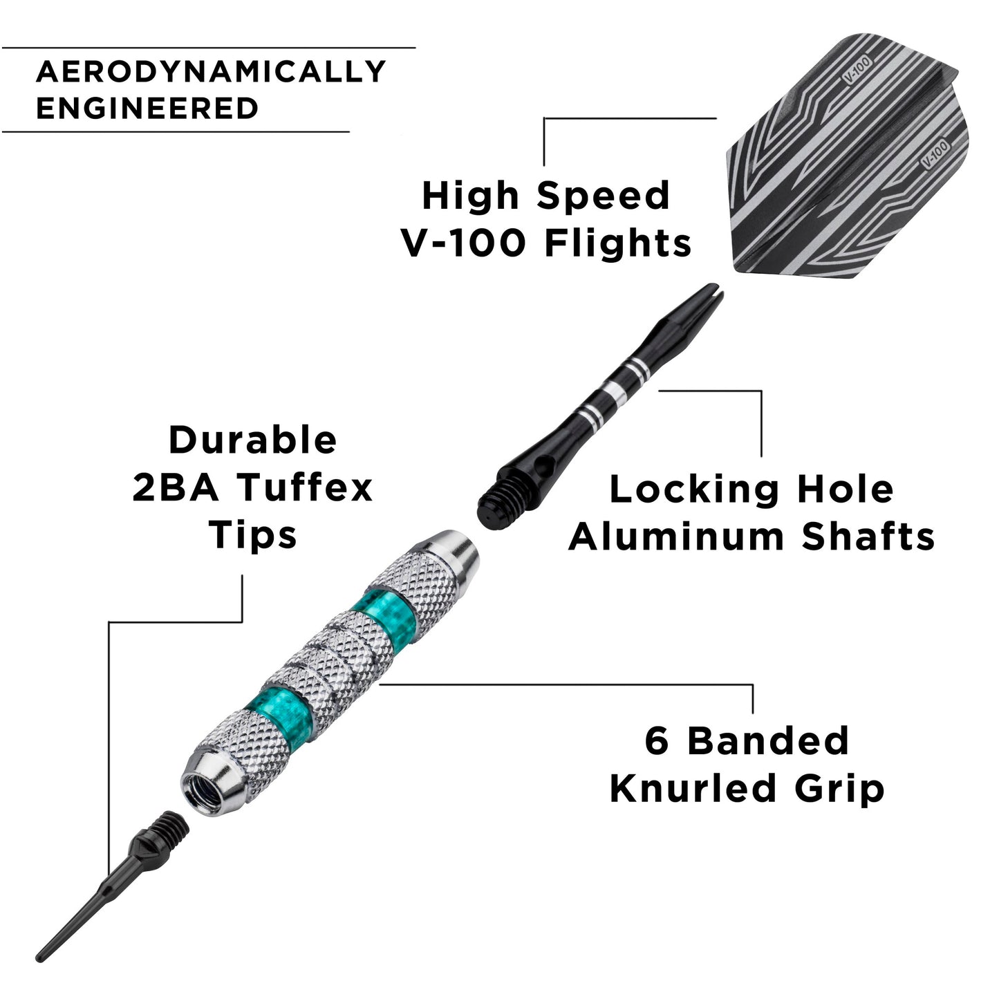 Viper Wind Runner Green Soft Tip Darts 18 Grams