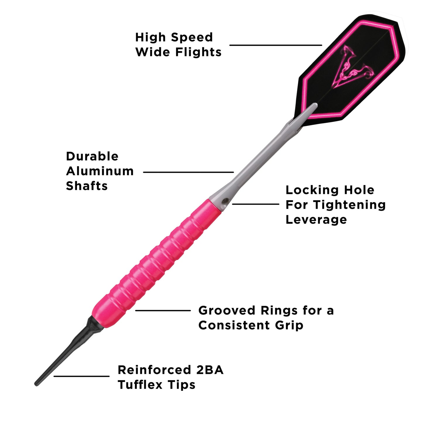 Viper V Glo Soft Tip 18 Grams Pink