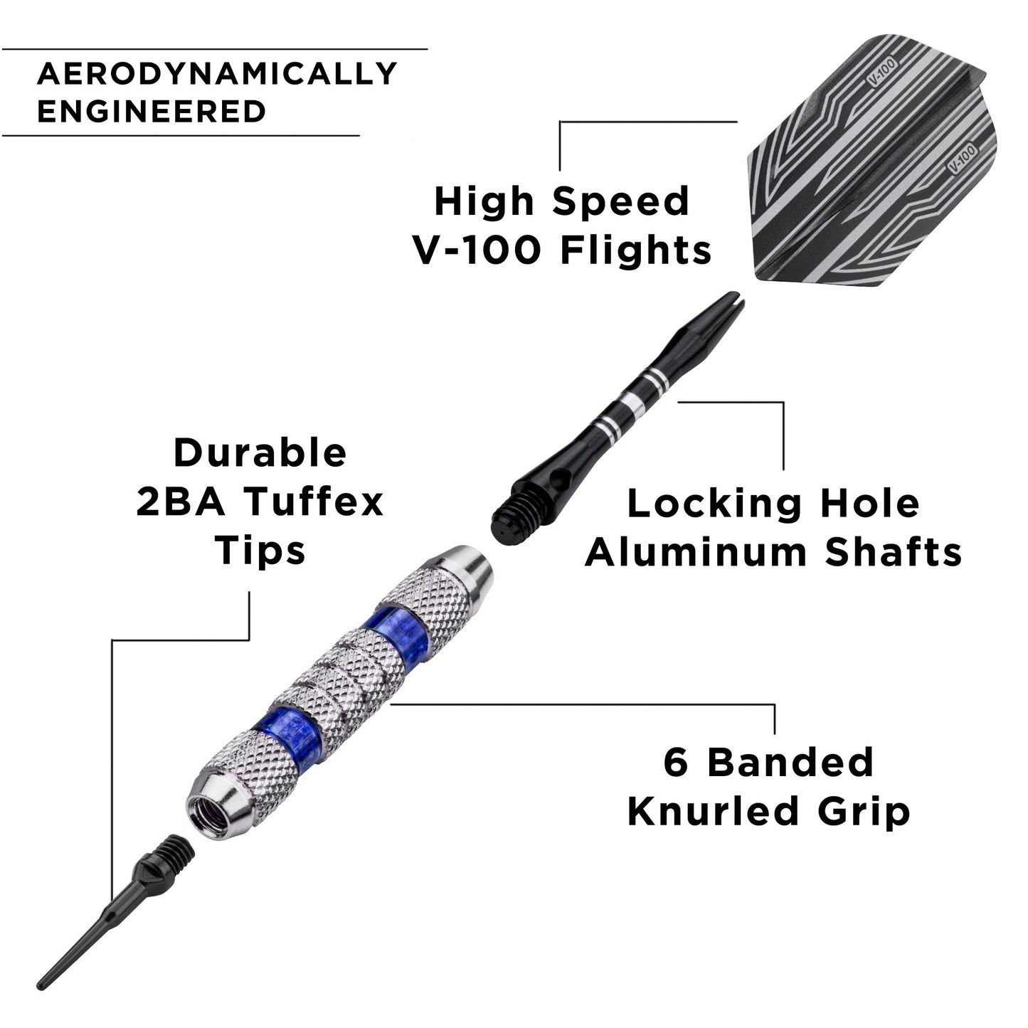 Viper Wind Runner Blue Soft Tip Darts 18 Grams
