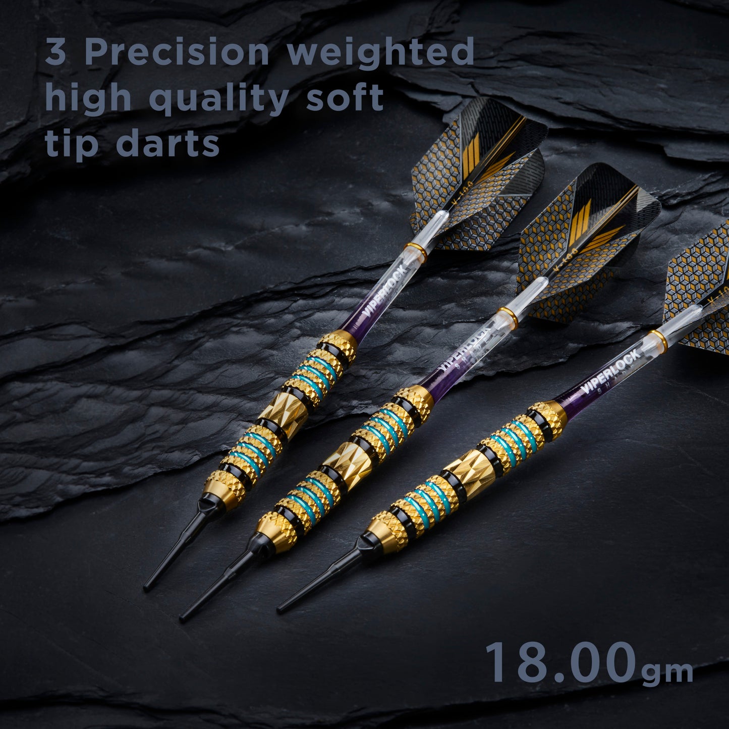 Viper Wizard Blue/Black Soft Tip Darts 18 Grams