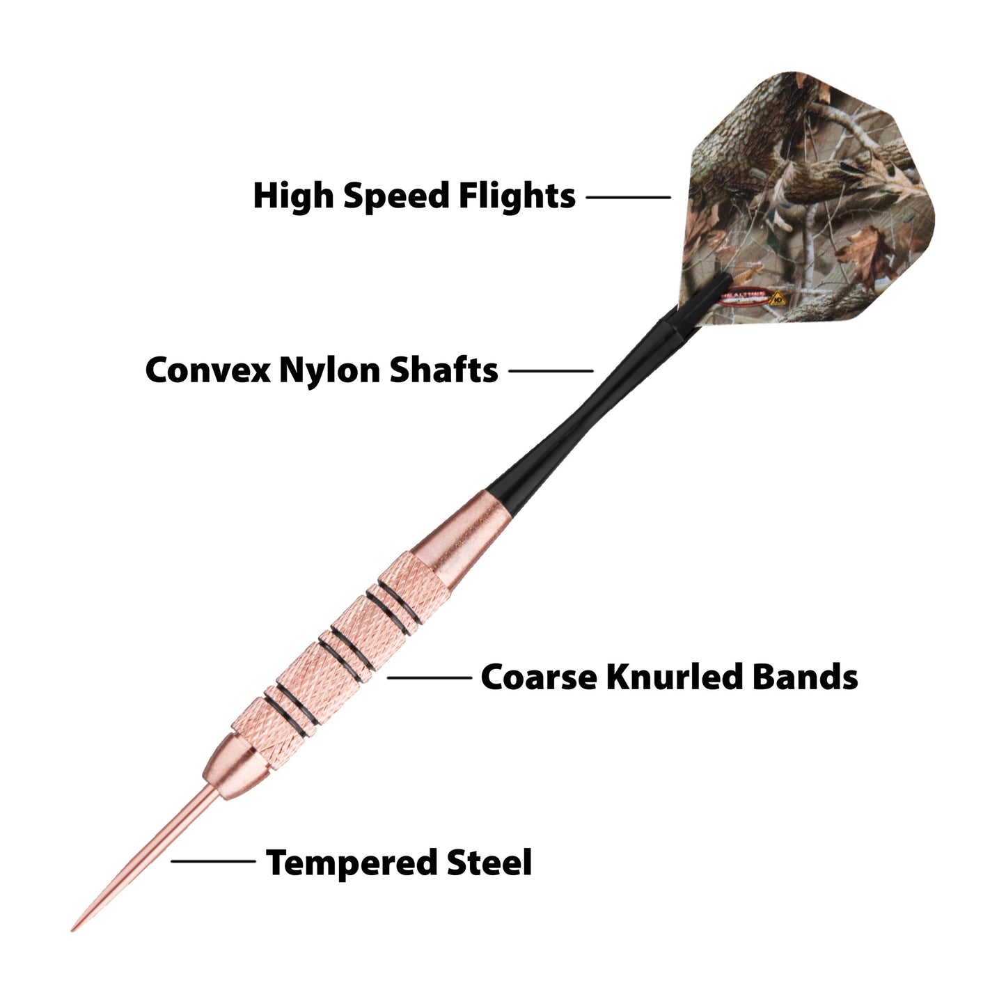 Fat Cat Realtree Hardwoods HD Steel Tip Darts 23 Grams