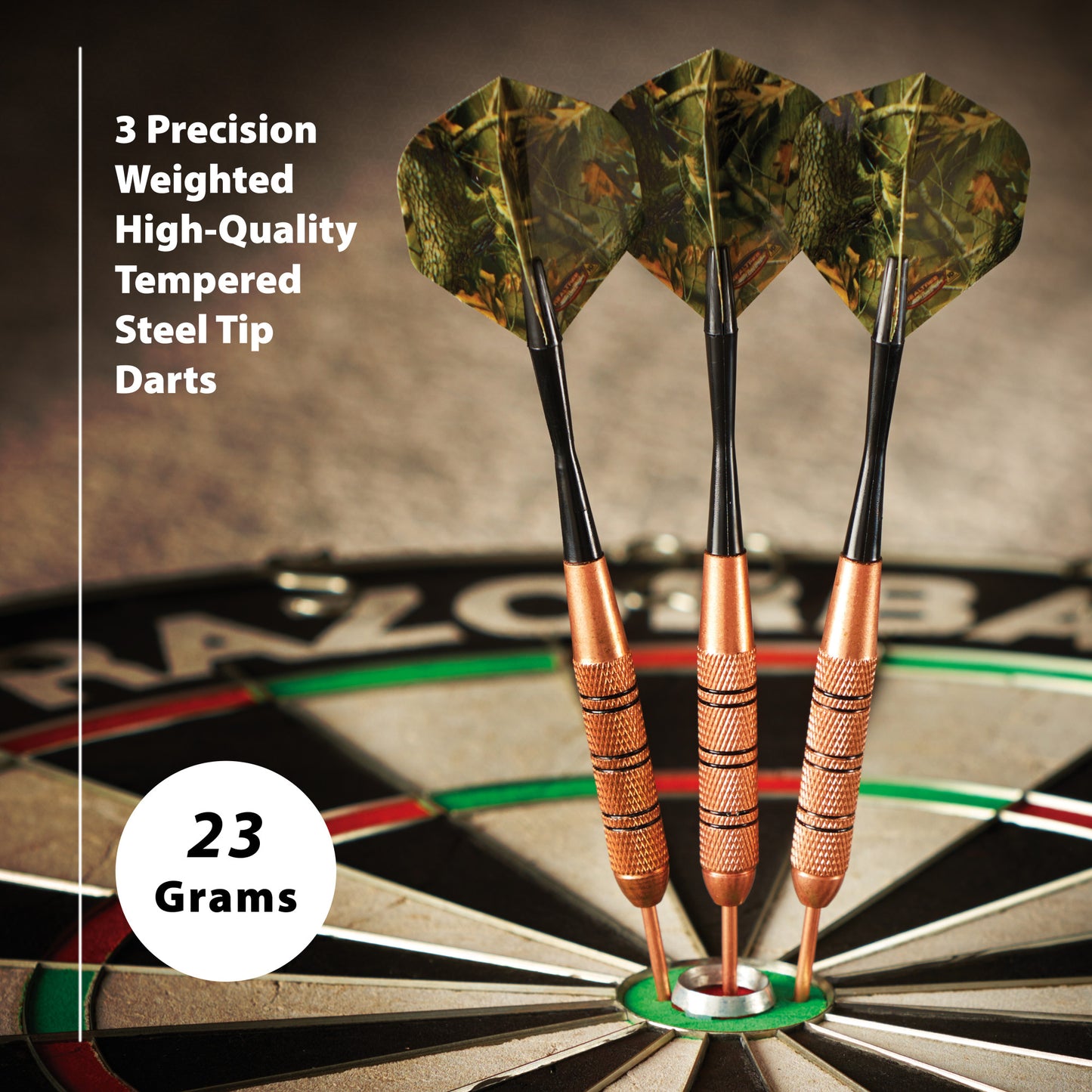 Fat Cat Realtree Hardwoods HD Steel Tip Darts 23 Grams