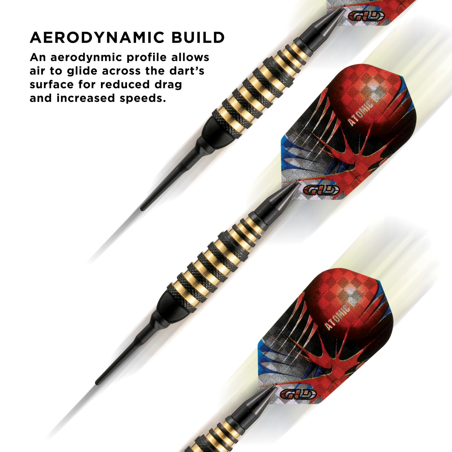 Viper Atomic Bee Black Soft Tip Darts 16 Grams