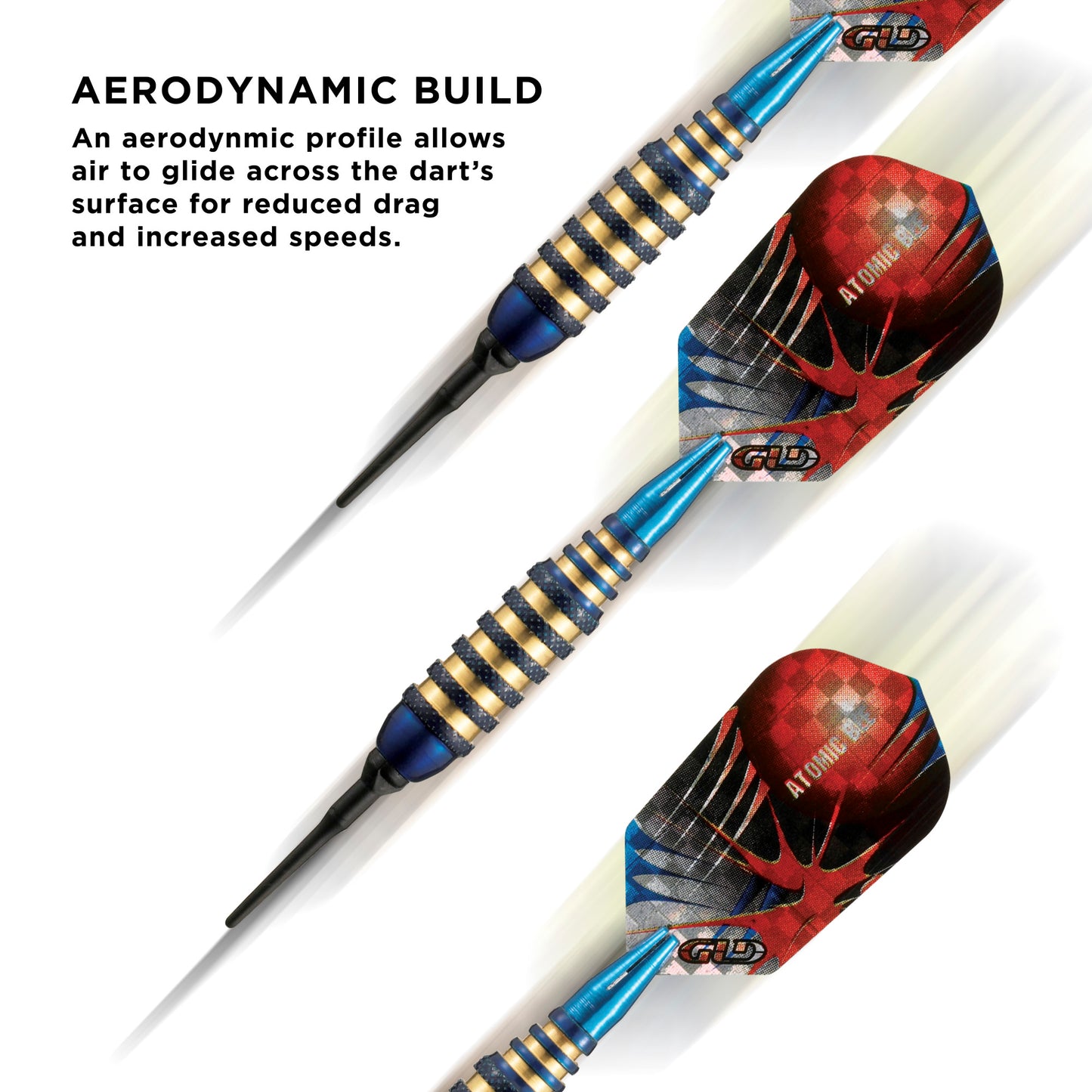 Viper Atomic Bee Blue Soft Tip Darts 16 Grams
