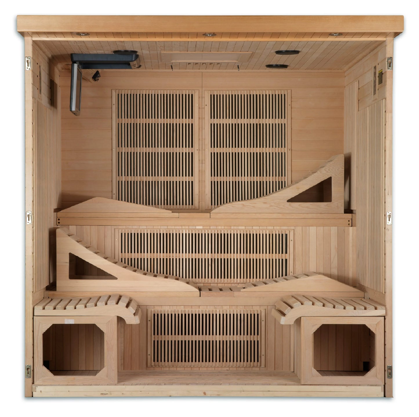 Dynamic Monaco 6 Person Ultra Low EMF FAR Infrared Sauna (Canadian Hemlock)