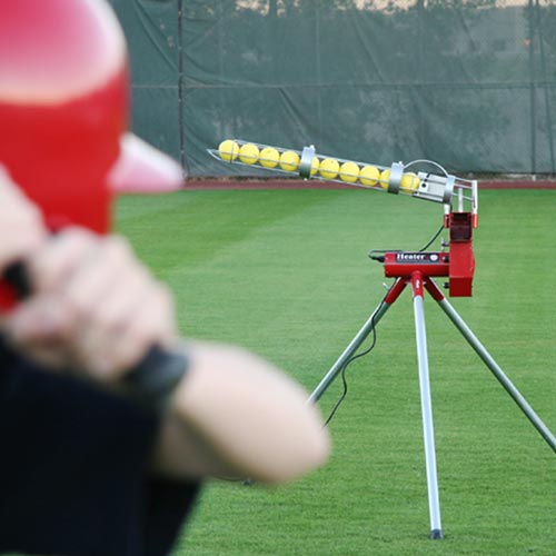 Heater Baseball Machine with Automatic Ball Feeder