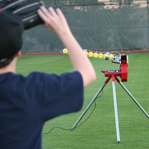 Heater Baseball Machine with Automatic Ball Feeder