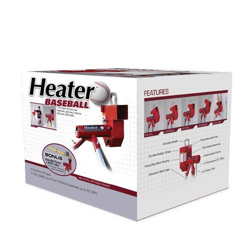 Heater Baseball Machine with Automatic Ball Feeder