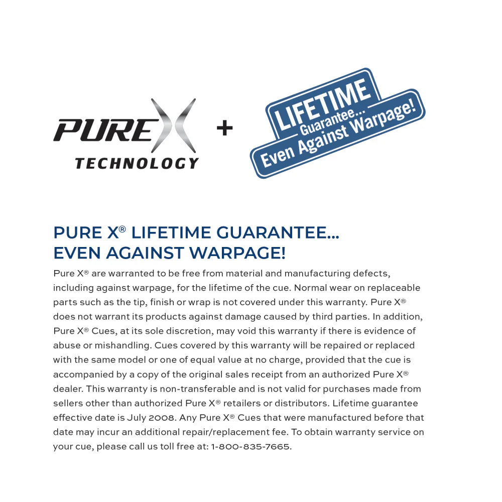 Pure X Matte White Cue With MZ Grip