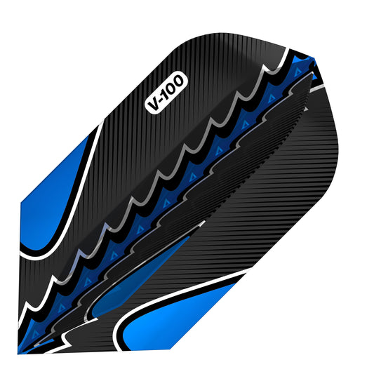 Viper Black Flux Dart Flights Slim Blue