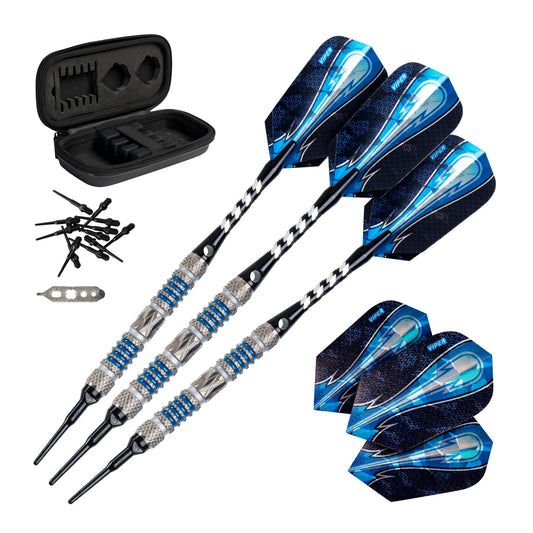 Viper Astro 80% Tungsten Soft Tip Darts Blue Rings 16 Grams