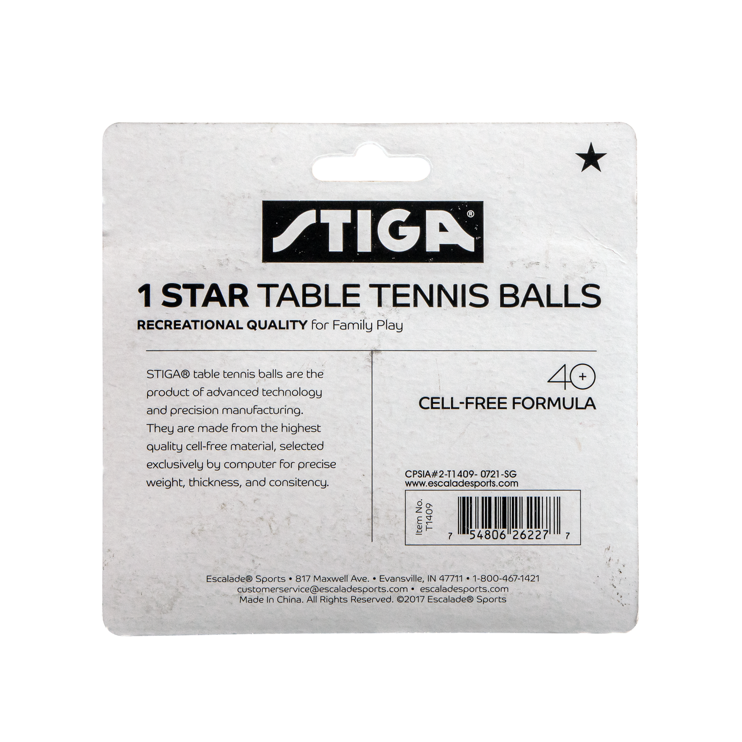 STIGA 1-Star White Balls (6-pack)