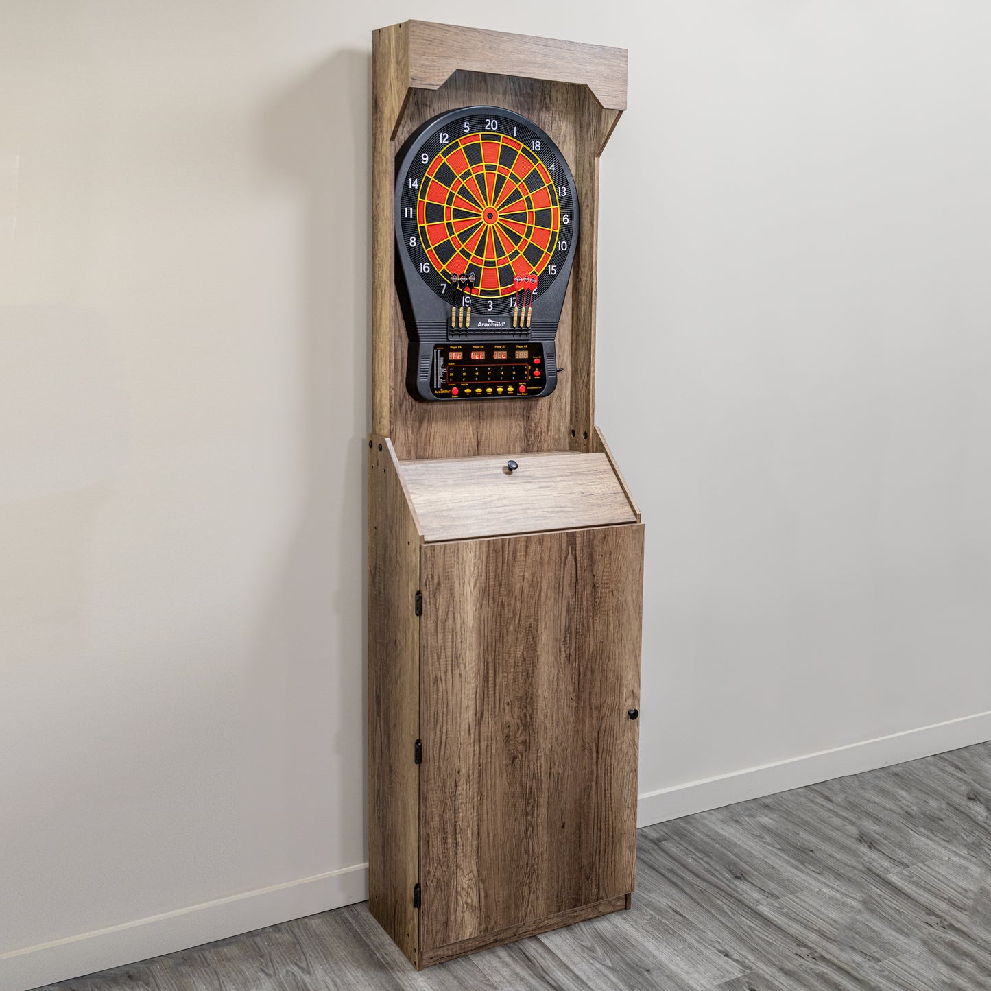 Arachnid LED Light Up Arcade Stand Up Rustic Cabinet with Cricket Pro 650