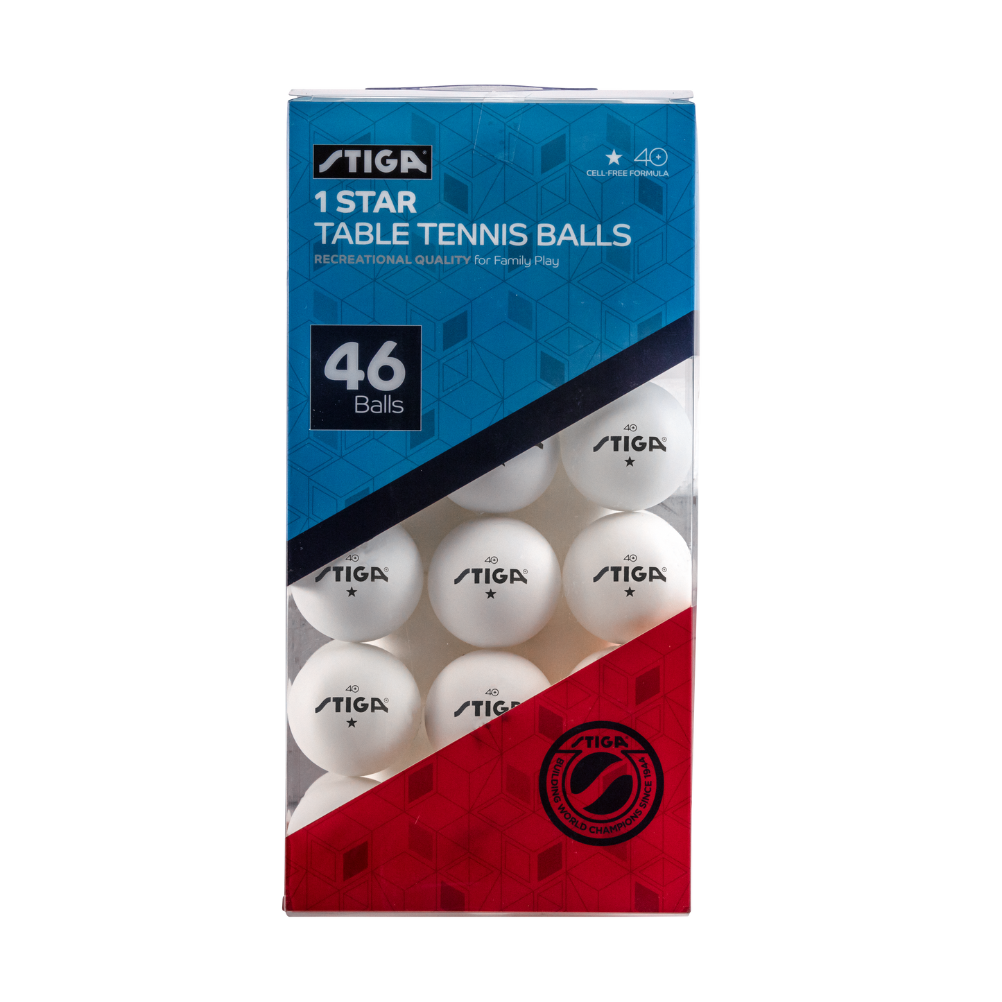 STIGA 46pk 1-Star Balls