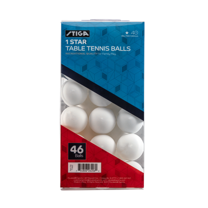 STIGA 46pk 1-Star Balls