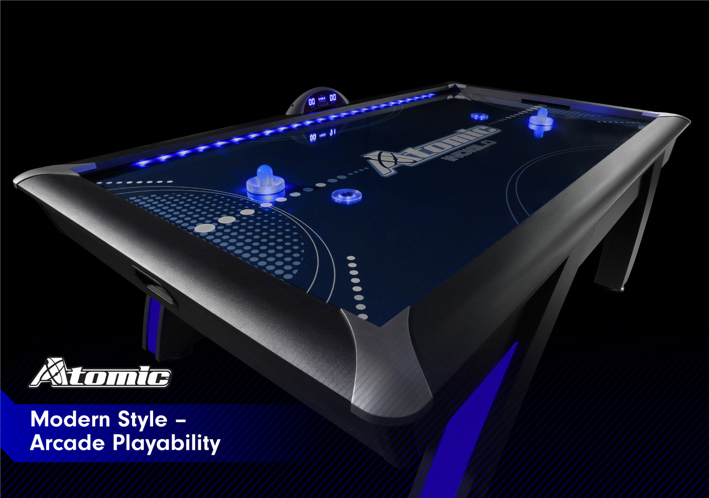 Atomic Indigo Light Up Air Hockey