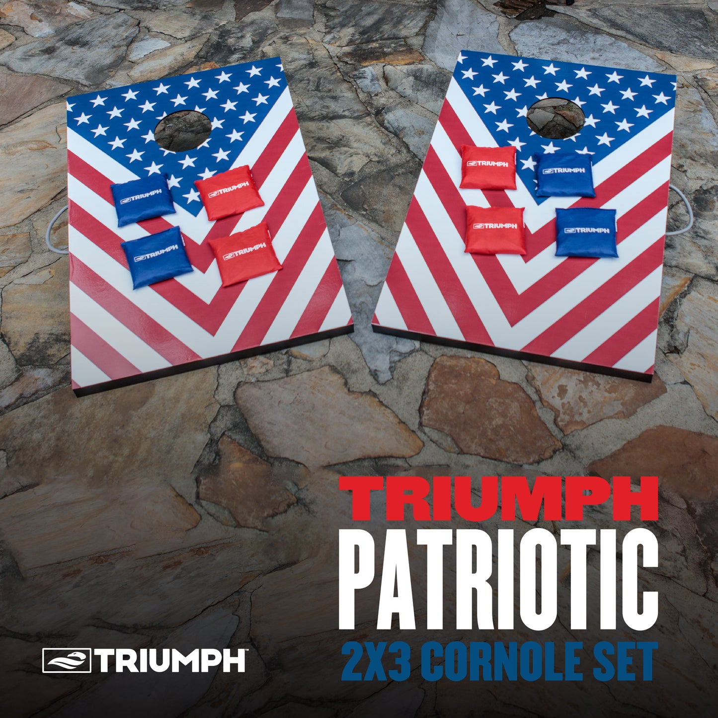 Triumph Patriotic 2x3 Cornhole Set