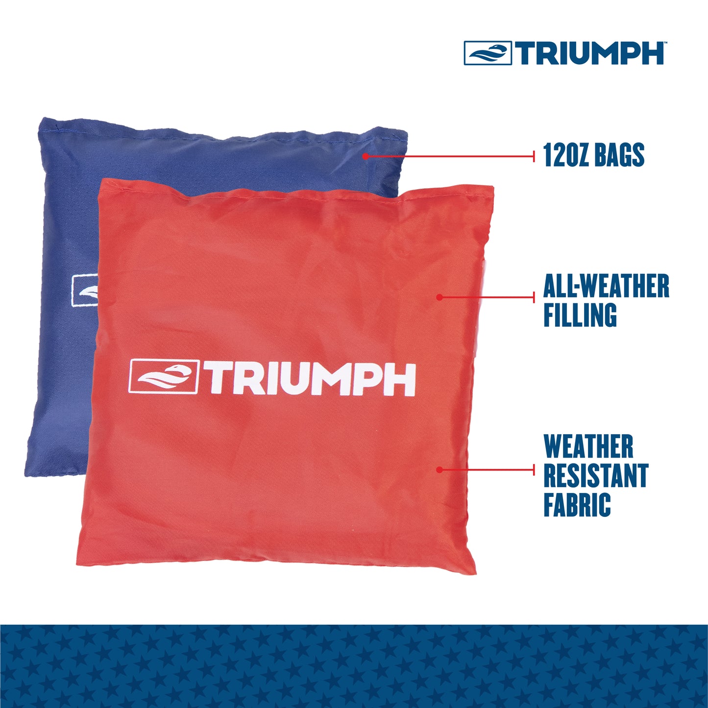 Triumph Patriotic 2x3 Cornhole Set