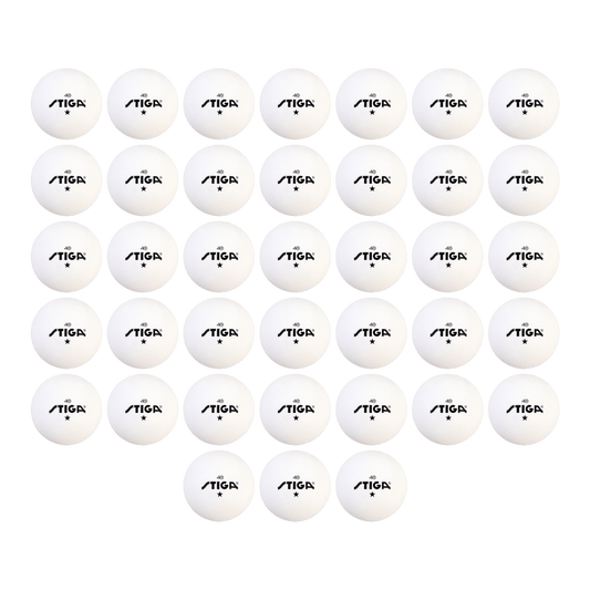 STIGA 1-Star White Balls (38 Pack)