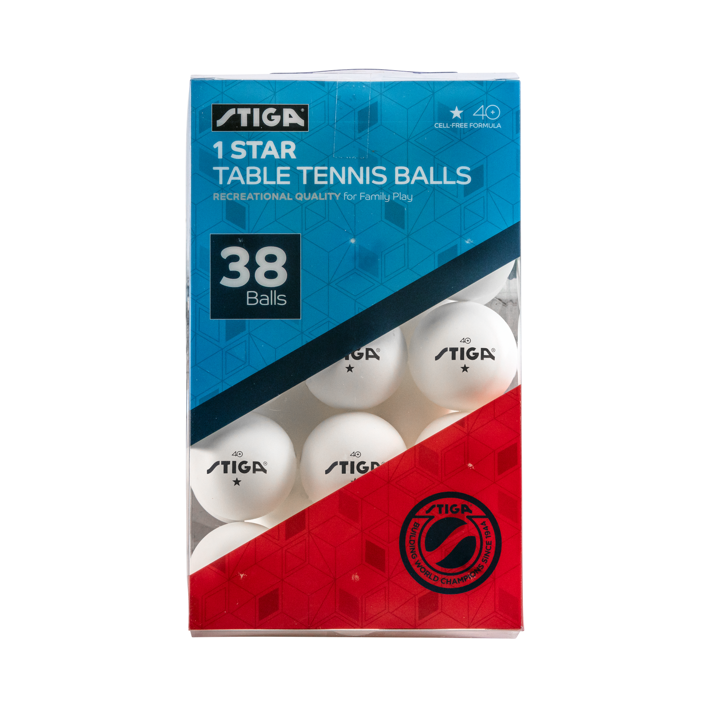 STIGA 1-Star White Balls (38 Pack)