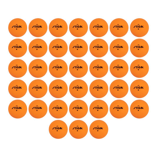 STIGA T1451 Stiga 1-Star Orange Balls (38 Pack)