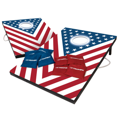 Triumph Patriotic LED 2x3 Cornhole Set