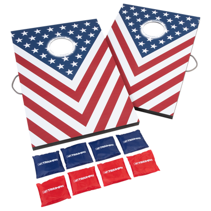 Triumph Patriotic LED 2x3 Cornhole Set