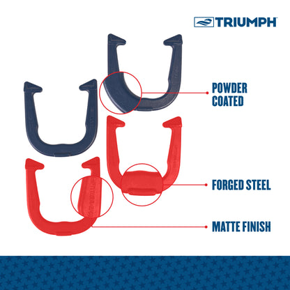 Triumph Patriotic Forged Horseshoes