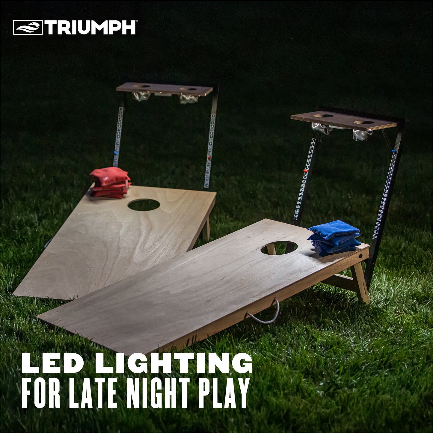 Triumph 2x4 Cornhole Set with Integrated Caddy